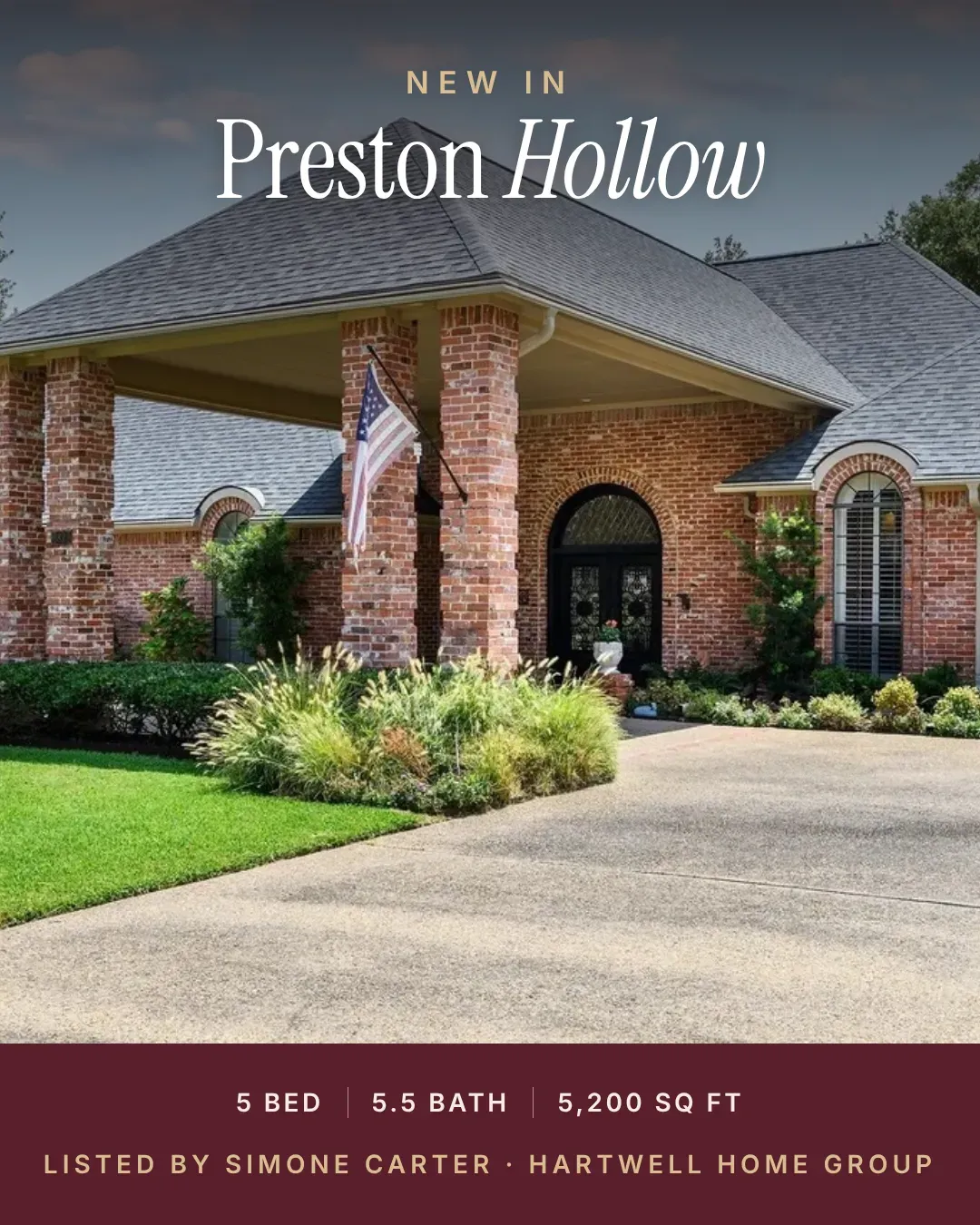 Daily House post example: New in Preston Hollow