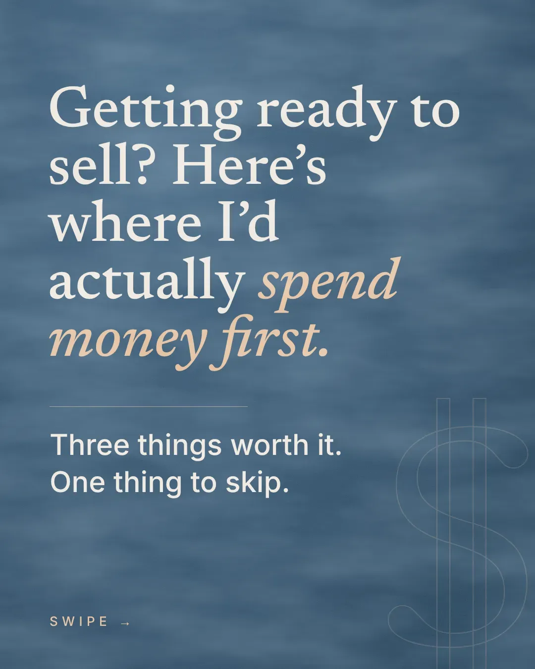 Daily House post example: Getting ready to sell